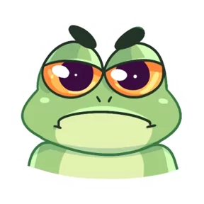 Стикер из набора Лягуха