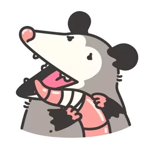 Стикер из набора Маленький опоссум