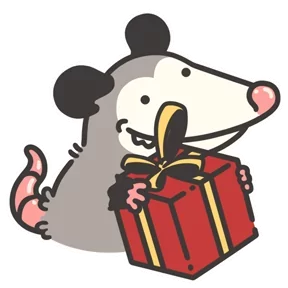 Стикер из набора Маленький опоссум