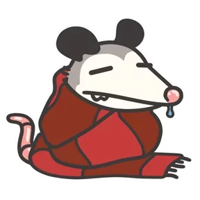 Стикер из набора Маленький опоссум