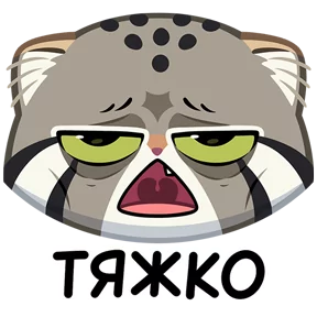 Стикер из набора Манул Тимофей