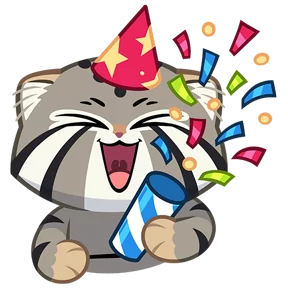 Стикер из набора Манул Тимофей