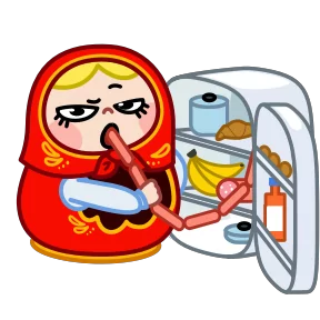 Стикер из набора Матрёна