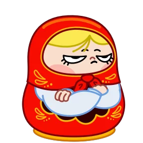 Стикер из набора Матрёна