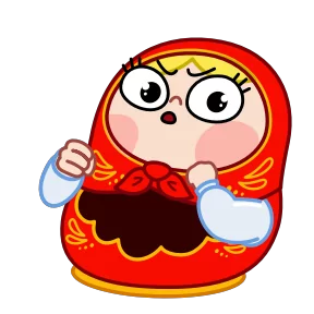 Стикер из набора Матрёна