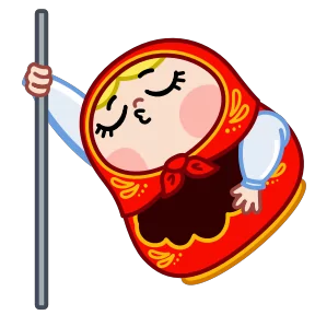 Стикер из набора Матрёна