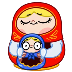 Стикер из набора Матрёна