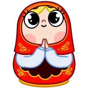 Стикер из набора Матрёна