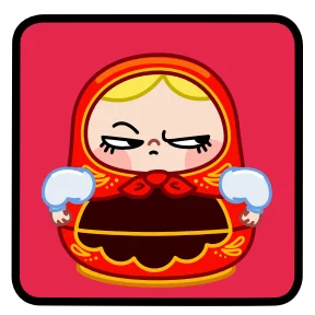 Стикер из набора Матрёна