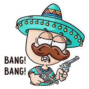 Стикер из набора Мексиканец