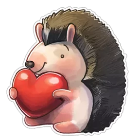 Стикер из набора Милый ёж