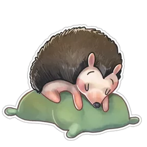 Стикер из набора Милый ёж