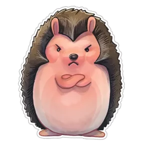 Стикер из набора Милый ёж