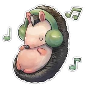 Стикер из набора Милый ёж