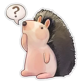 Стикер из набора Милый ёж