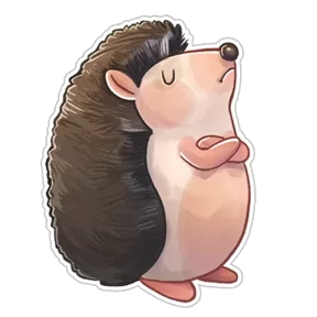 Стикер из набора Милый ёж