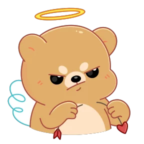 Стикер из набора Мишка