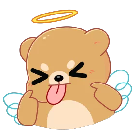 Стикер из набора Мишка