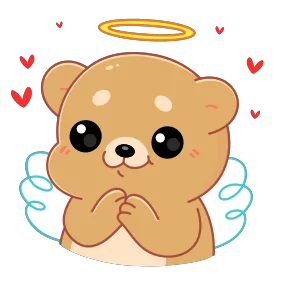 Стикер из набора Мишка