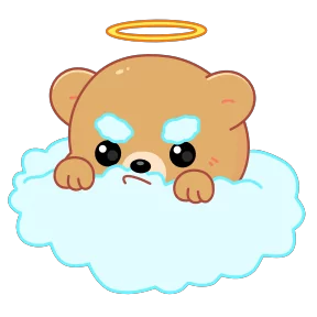 Стикер из набора Мишка