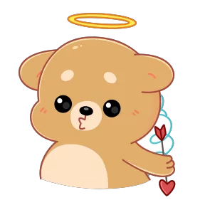 Стикер из набора Мишка