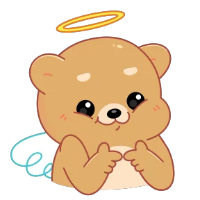 Стикер из набора Мишка