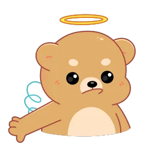 Стикер из набора Мишка