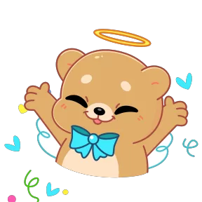 Стикер из набора Мишка