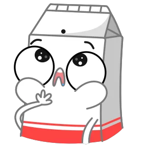 Стикер из набора Молоко