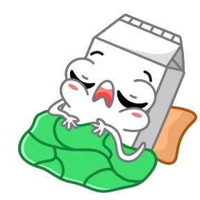 Стикер из набора Молоко