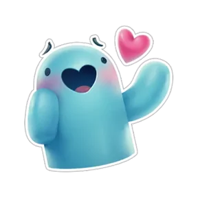 Стикер из набора Монстрик