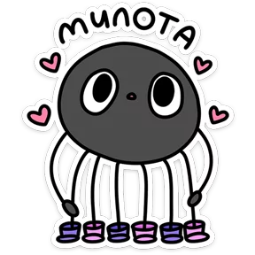 Стикер из набора Насекомые и их знакомые