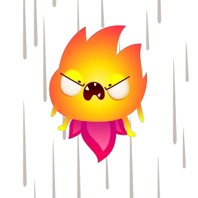 Стикер из набора Огонёк