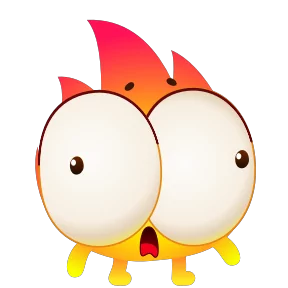 Стикер из набора Огонёк