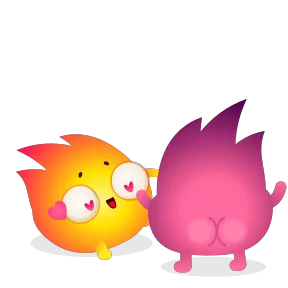 Стикер из набора Огонёк