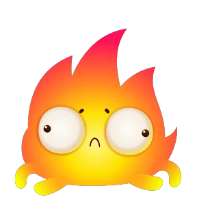 Стикер из набора Огонёк