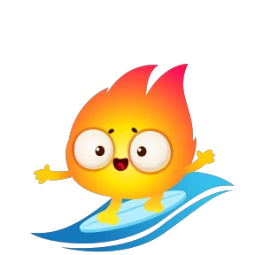 Стикер из набора Огонёк