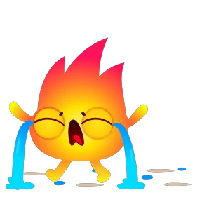 Стикер из набора Огонёк