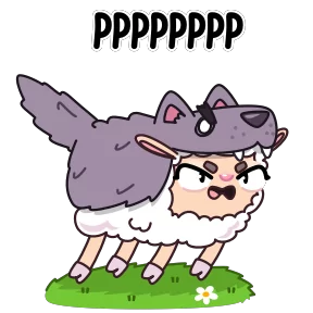 Стикер из набора Овечка