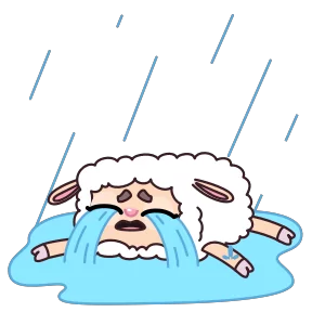 Стикер из набора Овечка