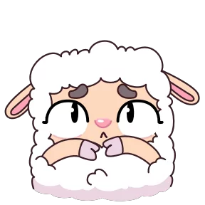 Стикер из набора Овечка