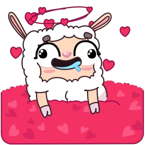 Стикер из набора Овечка