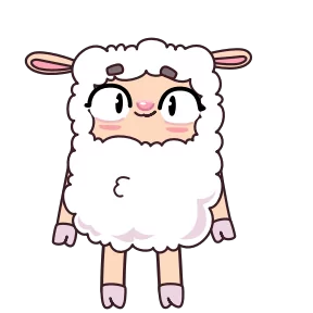 Стикер из набора Овечка