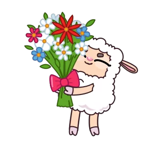 Стикер из набора Овечка