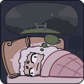 Стикер из набора Овечка