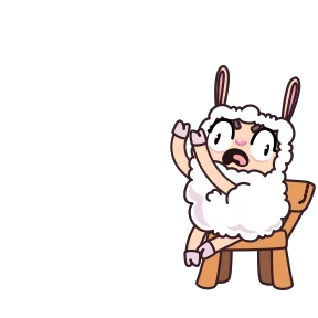 Стикер из набора Овечка