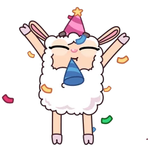 Стикер из набора Овечка