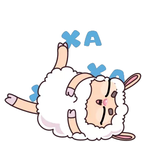 Стикер из набора Овечка