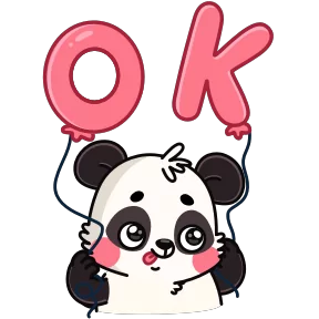 Стикер из набора Панда