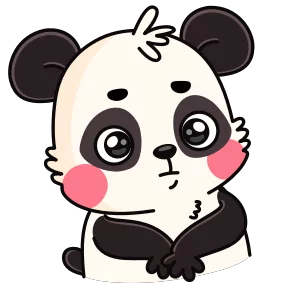Стикер из набора Панда